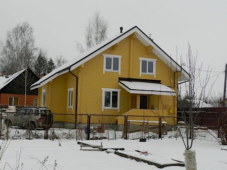 Строительство дома из профилированного бруса в Тверской области