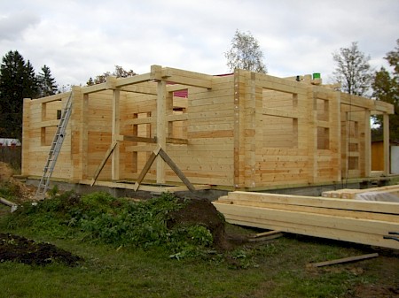 Строительство дома из профилированного бруса в Калужской области