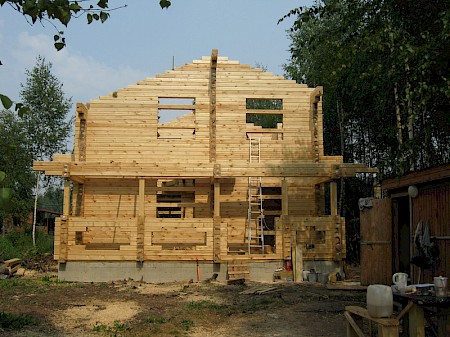 Строительство дома из профилированного бруса в Дмитровском районе