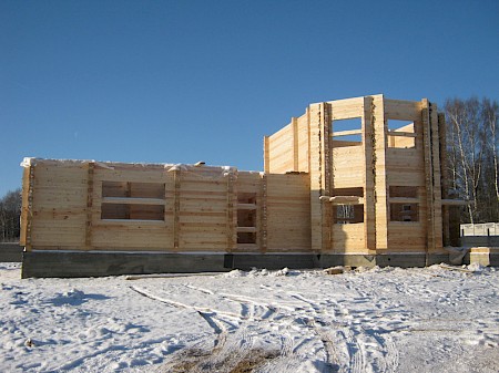 Строительство дома из профилированного бруса в Клинском районе