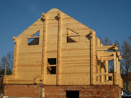 Строительство дома из профилированного бруса в Клину