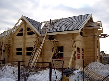 Строительство дома из профилированного бруса в Истринском районе