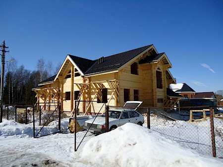 Строительство дома из профилированного бруса в Истринском районе