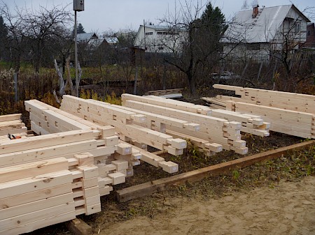 Строительство дома из профилированного бруса в Подольске