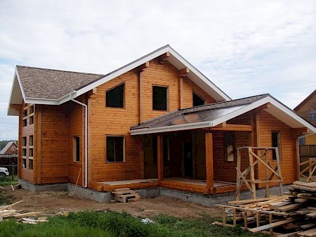 Строительство дома из сухого профилированного бруса в Тверской области