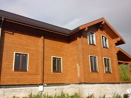 Строительство дома из сухого профилированного бруса в Тверской обл.